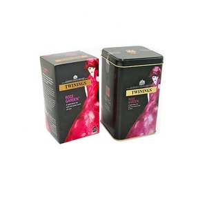 La fenêtre transparente de boîte de bidon de <span class=keywords><strong>thé</strong></span> de <span class=keywords><strong>twinings</strong></span> de cube carré sur le couvercle peut être choisie - Product Image 4