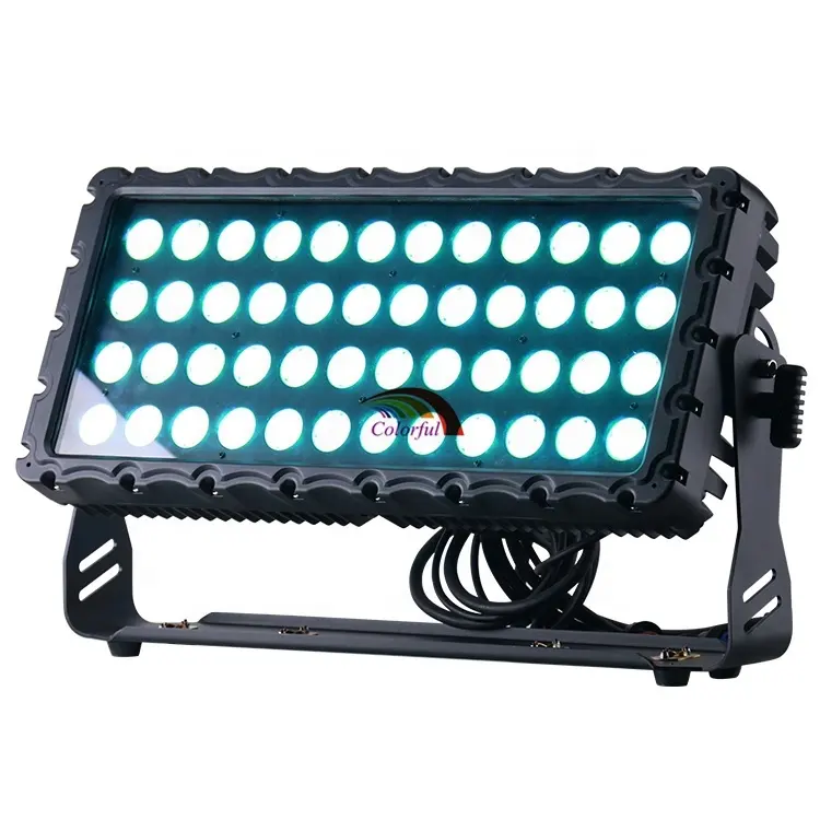 מקצועי עמיד למים 48x10W Rgbw 4IN1 Led עיר צבע IP65 מבול אור עם LED מכונת כביסה קיר