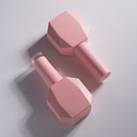 Flacon de vernis à ongles mat de 13 ml, forme géométrique, design de marque de beauté, emballage vide pour gel UV, nail art, avec pinceau