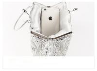Bolsos de Mano de Lujo para Mujer con Cuentas de Cristal y Bordado Floral para Novia, Gala, Fiesta y Noche, Carteras de Diseñador con Estilo