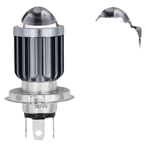Faro LED para Motocicleta con Luz LED de Doble Haz Amarillo/Blanco, Lente y Bombillas LED 3570 (Estilo Mini Cañón) - Product Image 1