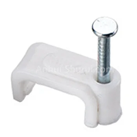 Clip de câble plat 10 mm de haute qualité, meilleur prix, outils de fixation, emballage en sac plastique, multi-spécifications