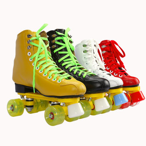 Patins à roulettes <span class=keywords><strong>quad</strong></span> en microfibre ABEC-9 de haute qualité européens en stock pour patinoire - Product Image 6