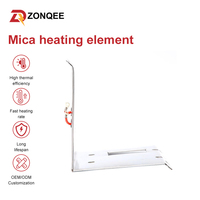 Plaque chauffante industrielle en mica 220 V, élément chauffant électrique isolé en acier inoxydable pour équipement de chauffage d'extrudeuse
