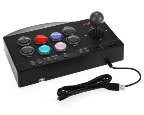 Pxn 0082 Mini Video Game Console Usb Macro Turbo Felle Gevechten Arcade Joystick Voor Xbox Pc Ps4 Ps3 Switch Android