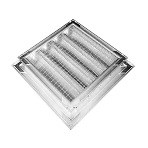 Lakeso nhôm ngoài trời thời tiết bằng chứng louvers với màn hình lưới Air Vent nhôm Air lưới