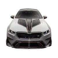 Kit carrosserie à clipser en fibre de carbone sèche pour BMW M5 G90, amélioration BMW M5 G90 avec lèvre avant, diffuseur, spoiler, jupes latérales et capot