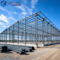 Almacén de Estructura de Acero con Marco Metálico de Alta Calidad, Gran Vano, Tamaño Personalizable, Instalación Rápida, Certificación CE