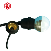 Nouveau style de base de lampe en NYLON noir avec adaptateur de douille E27 vers E40, connecteurs en cuivre 10A, support de lampe polyvalent UHF/RF