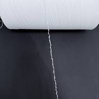 Cotton Like Stretch Yarn 32S Elastic Fake Cotton Yarn Full Dull 100% Polyester Chinese Factory Sales Circular Machine Use