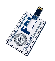 Clé USB promotionnelle en plastique 3.0 en forme de carte-cadeau, personnalisable avec logo OEM, style carte de crédit professionnelle, étanche, garantie 2 ans
