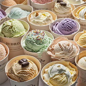 Custom Printed logo <b>Disposable</b> Ice Cream Paper <b>Cups</b>, Frozen Yogurt <b>Cup</b> - Product Image 2