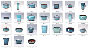 高品質のYixing盆栽ポット、丸い形のセラミック植木鉢、植木鉢 & プランター盆栽ポット - Product Image 2