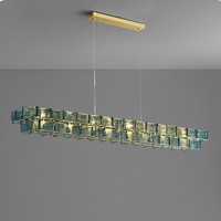 Lustre créatif en verre design moderne pour salon, hôtel, chambre, bar, comptoir, décoration de la maison, éclairage suspendu de luxe