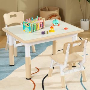 Muebles de guardería para niños, sillas de mesa para niños pequeños, mesa de grafiti para niños, juego de sillas de mesa de actividades para niños, mesa de estudio y silla escritorio para niños pequeños - Product Image 6