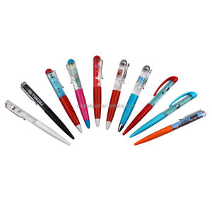 Пластиковая Женская ручка-полоска для платья, необычные подарки, ручка с жидким гелевым маслом, плавающая ручка с раздвижной панелью для женщин - Product Image 6