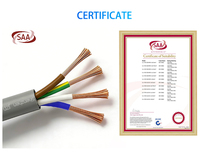 Cable Flexible de Alta Resistencia H07VV-F, Cableado Interno para Edificios Modulares, Cable de Cobre Multifilar JZD SAA 450/750V para Electrodomésticos Australianos
