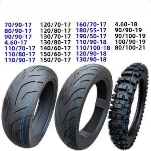 Venda de fábrica de pneus para motocicletas, pneus sem câmara de ar para motocicletas, vários tamanhos 130-80-13 e 17 polegadas