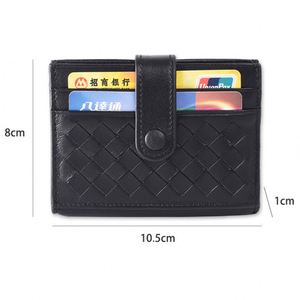 Portefeuille minimaliste occidental en cuir de vachette, porte-cartes de crédit, mini portefeuilles fins - Product Image 2