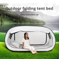 Tente individuelle pliable entièrement automatique pour dortoir intérieur, chaude, occultante, coupe-vent, anti-froid, anti-moustiques, 210T