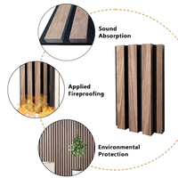 Panneaux muraux en bois Akupanel modernes, isolation acoustique, chêne blanc, panneaux acoustiques en lattes de bois pour usage extérieur et extérieur