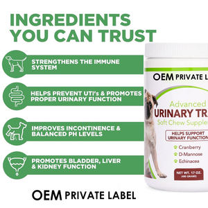 <span class=keywords><strong>Cane</strong></span> UTI prevenzione morbida mastica la vescica dell'animale domestico per il normale trattamento di infezione del tratto urinario del <span class=keywords><strong>cane</strong></span> sano rene del fegato mastica - Product Image 3