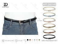 Women's 2.0cm Diamond <b>Stud</b> Pin Buckle <b>Belt</b> 110cm Casual Metal <b>Belt</b> - Product Image 3