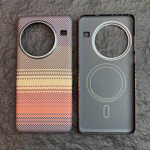Luxury Business Magnetic for Frosting Real Aramid Carbon Fiber Shockproof Pure Color Phone Case Back Cover