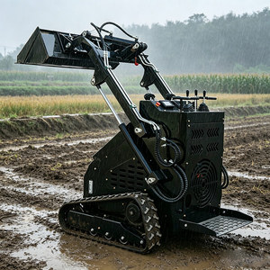 Professional Mini Compact <b>Wheel</b> Front Skid Steer <b>Small</b> Track High Efficiency Various Attachments Garden Farm - Product Image 5