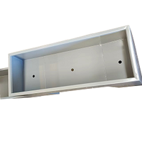 Pot bunga Aluminium berbentuk kualitas tinggi penanam tempat tidur taman/Pot Bunga aluminium