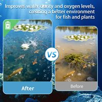 Diffuseurs à membrane lestés à base en acier inoxydable pour l'aération des étangs et des lacs, à moteur