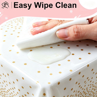 Nappe jetable moderne en plastique imperméable, rectangulaire unie, pour hôtels, fêtes et usage domestique