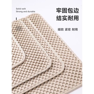 แผ่นรองทรายแมวแบบกรองสองชั้น ป้องกันทรายกระเด็นออก ซักล้างได้ ขนาดใหญ่ - Product Image 3