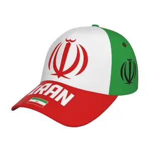 Iran iranian welsh, bandeira colorida, futebol, fãs, chapéu de futebol personalizado, bordado com pimenta, rede de beisebol