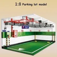 QiZhiLe 90009 DIY Parking souterrain Modèle de parking urbain Architecture Véhicule Maison Briques Jouets Ensembles de blocs de construction