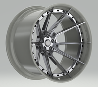 Jantes de course forgées super concaves personnalisées neuves 2 pièces 5x114.3 17 pouces 40 mm ET pour Golf 5 Polo Beetle