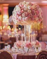 Grand vase moderne en verre transparent avec grande trompette rayée centre de table décoratif pour mariage
