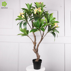 Árbol de Frangipani Artificial, Planta Verde Grande, Bonsái Decorativo de Alta Simulación, Uso en Interiores y Exteriores - Product Image 5