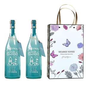 Bouteilles <span class=keywords><strong>de</strong></span> <span class=keywords><strong>vin</strong></span> et <span class=keywords><strong>de</strong></span> vodka en verre givré blanc personnalisées les plus populaires avec bouchons en liège en provenance du Shandong - Product Image 6