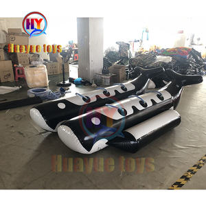 Lớn xách tay Inflatable cá mập chuối cá đồ chơi Dễ Thương Vải buồm thuyền dân cư Đảng tối đa 500kg đặt hàng tối thiểu 1 mảnh - Product Image 6