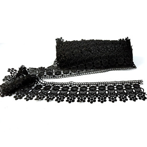 High Quality Chemical Polyester <strong>Heavy</strong> Embroidery Water Crochet Guipure <strong>Lace</strong> <strong>Fabric</strong> - Product Image 1