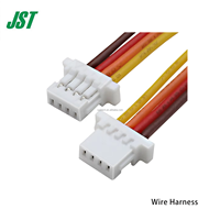 Connecteur automobile JST SHR-02V-S-B, pas de 1,0 mm, 2 broches, en alliage de cuivre, terminal SH pour connexion fil-carte PC