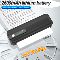 Impresora Térmica Portátil A4, Claridad de 203 dpi, Batería de 2600 mAh, Garantía de 1 Año, Tamaño Máximo de Papel de 210 mm para Documentos