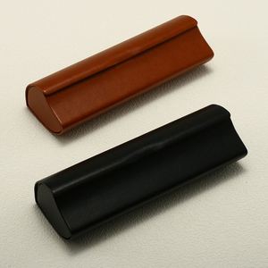 Wholesale Small Sunglasses Protective Cover Black Brown Hard PU Leather <b>Glasses</b> Box Portable Eyewear <b>Case</b> - Product Image 1