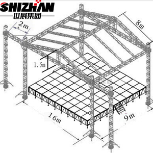 Ở nước ngoài sau bán hàng Trung Tâm Dịch Vụ OEM ODM xách tay Modular buổi hòa nhạc giàn sân khấu cho ngoài trời - Product Image 1