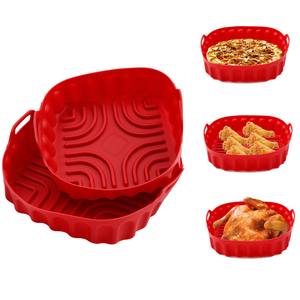 Inserti Quadrati <span class=keywords><strong>in</strong></span> Silicone da 8 Pollici per <span class=keywords><strong>Friggitrice</strong></span> <span class=keywords><strong>ad</strong></span> <span class=keywords><strong>Aria</strong></span>, Riutilizzabili, per Forno e Microonde - Product Image 1