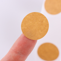 Étiquettes personnalisées imprimées sur papier kraft, autocollants ronds de 1 pouce, étiquettes de remerciement, étiquettes pour emballages cadeaux et alimentaires