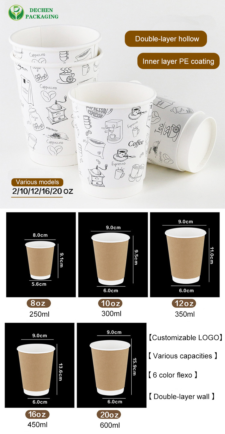 90ml Cup With Lid White Paper Cups 12oz