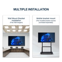 Écran LCD interactif Android de 86 pouces Tablette 4K bon marché Carte intelligente pour les tableaux interactifs de classe