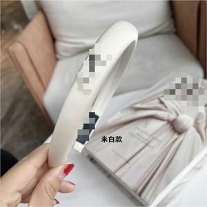 फैशन हेयरबैंड नए आगमन 2 सेमी स्पंज पंज ने महिलाओं के लिए प्रसिद्ध ब्रांड सैटिन कपड़े डिजाइनर हेडबैंड - Product Image 4